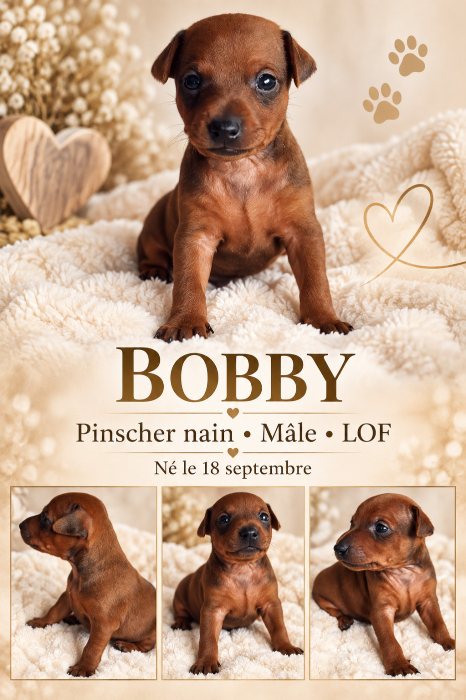 Jessica Savary - Chiots disponibles - Pinscher nain