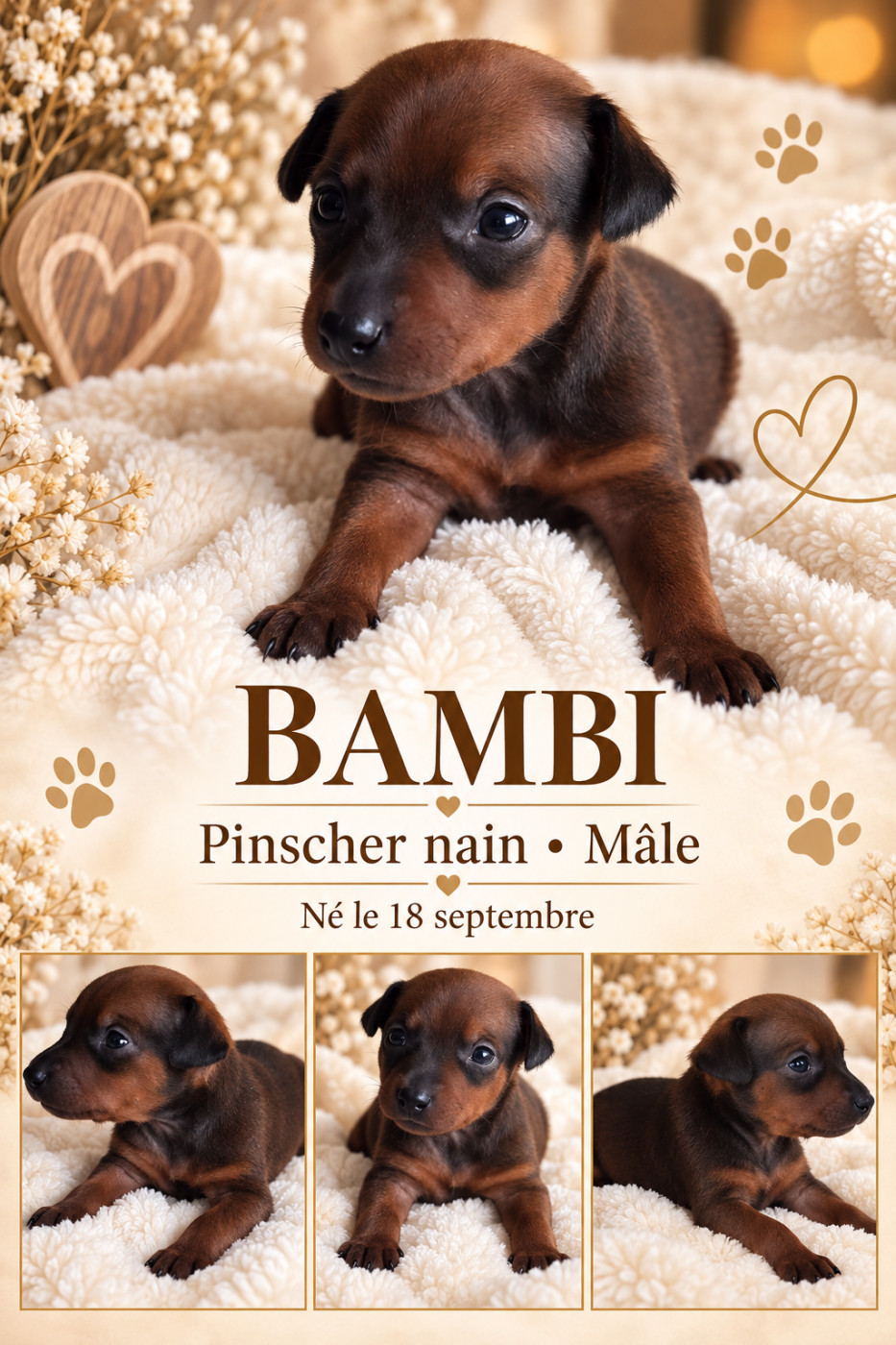 Jessica Savary - Chiots disponibles - Pinscher nain